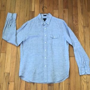 J Crew Linen Button Up Shirt